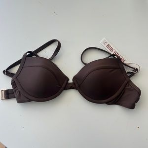 NEW WITH TAGS YOLANDA SWIM COMFORT UNDERWIRE BRA CHOCOLATE